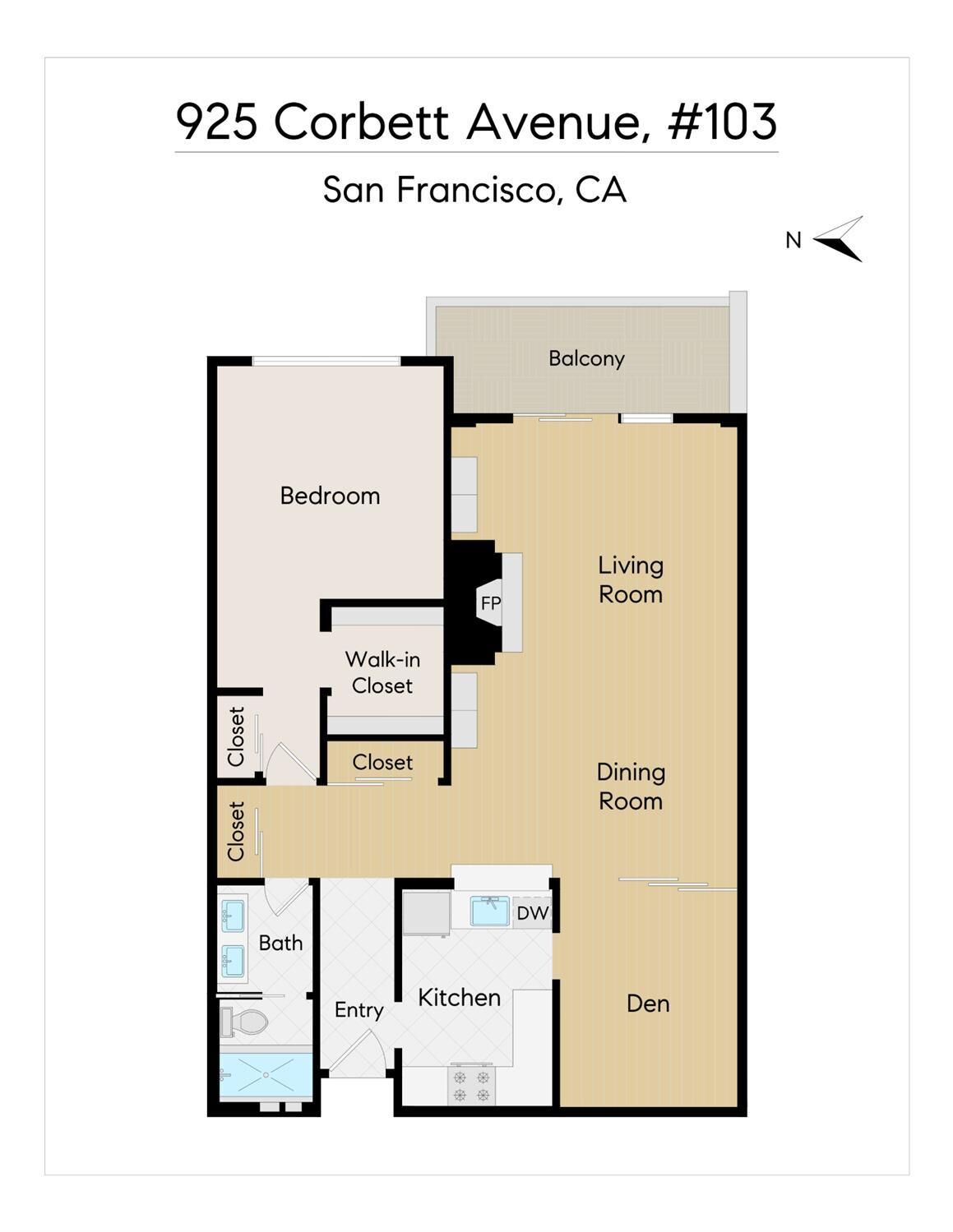 Property Photo:  925 Corbett Avenue 103  CA 94131 