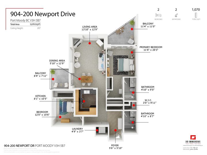 Property Photo:  200 Newport Drive 904  BC V3H 5B7 