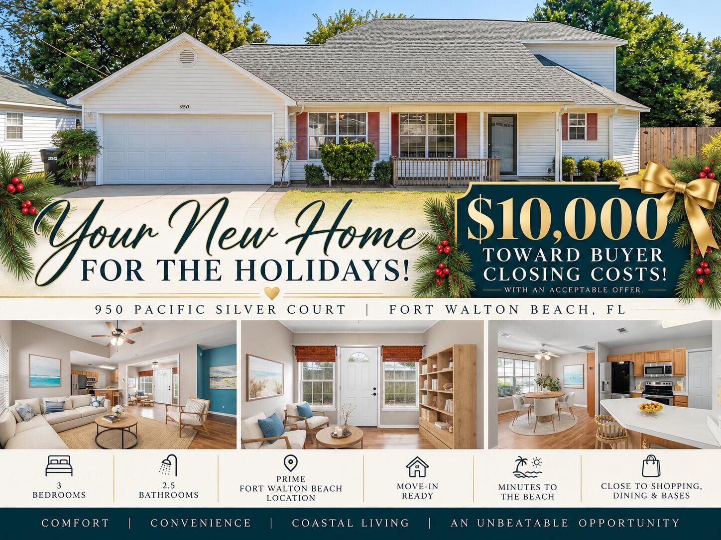 Property Photo:  950 Pacific Silver Court  FL 32547 