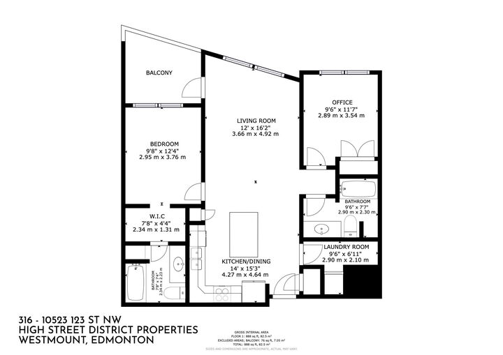 Property Photo:  10523 123 Street NW 316  AB T5N 1N9 