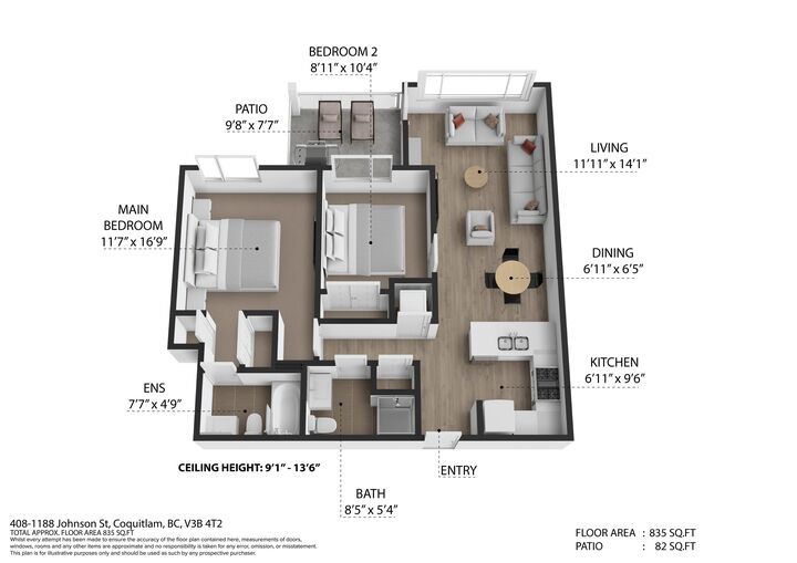 Property Photo:  1188 Johnson Street 408  BC V3B 0H7 