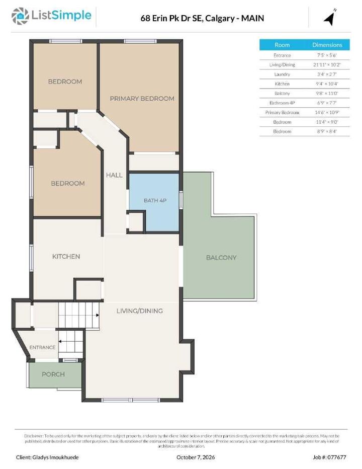 Property Photo:  68 Erin Park Drive SE  AB T2B 2Z9 