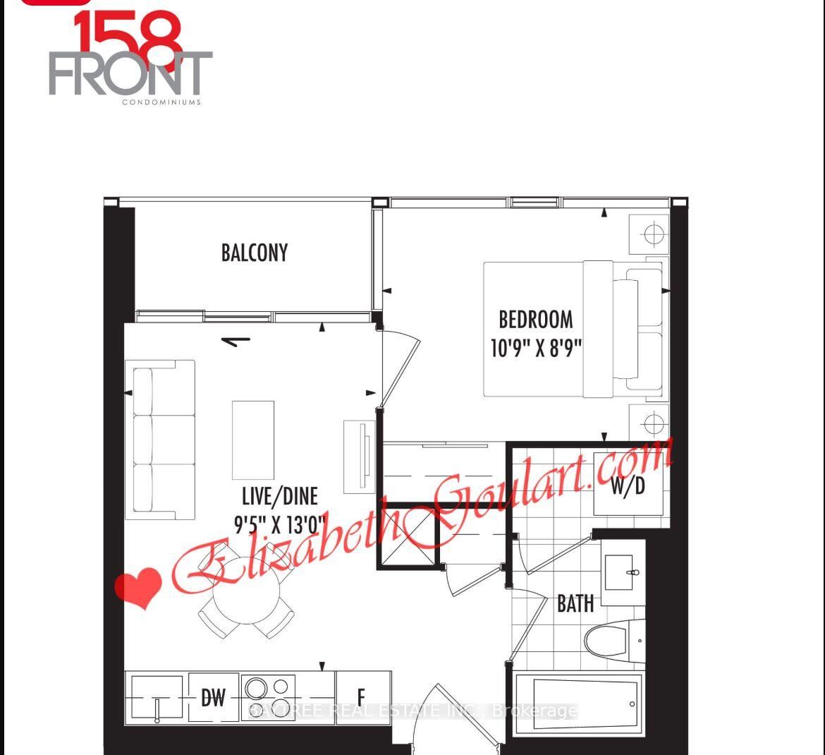 Property Photo:  158 Front Street N 1212  ON M5A 0K9 