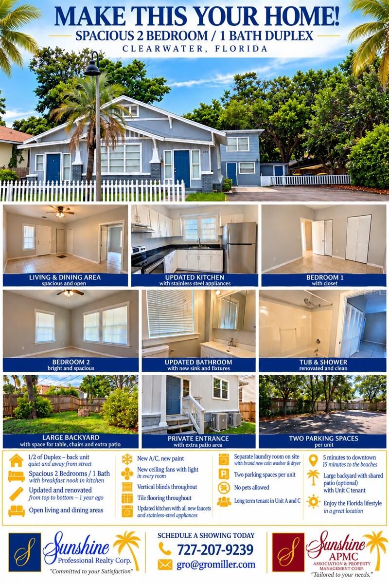 Property Photo:  1408 N Ft. Harrison Avenue B  FL 33755 