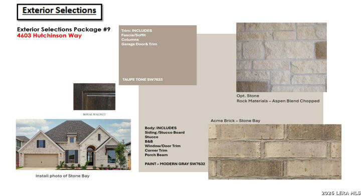 Property Photo:  4603 Hutchinson Way  TX 78108 