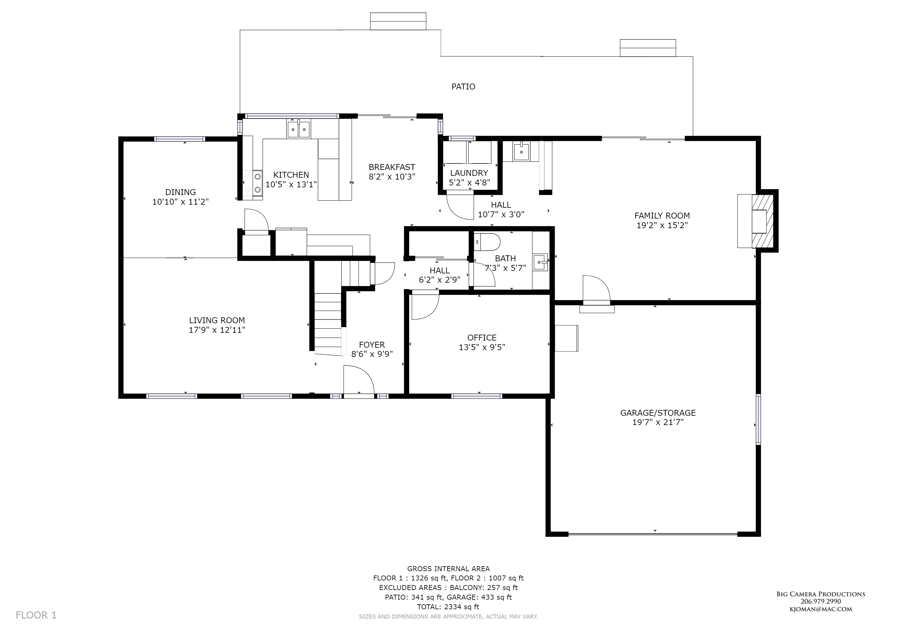 Property Photo: Floor Plans 3730 105th Place SE  WA 98208 