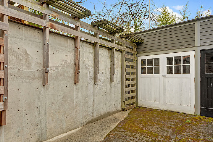 Property Photo: Back Yard & Garage 2017 11th Ave E  WA 98102 