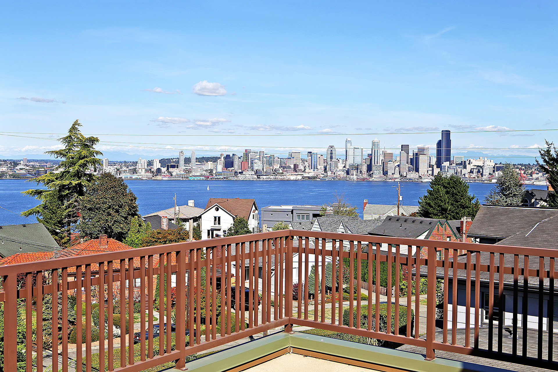 Property Photo: Roof deck/view 1508 California Ave SW B  WA 98116 